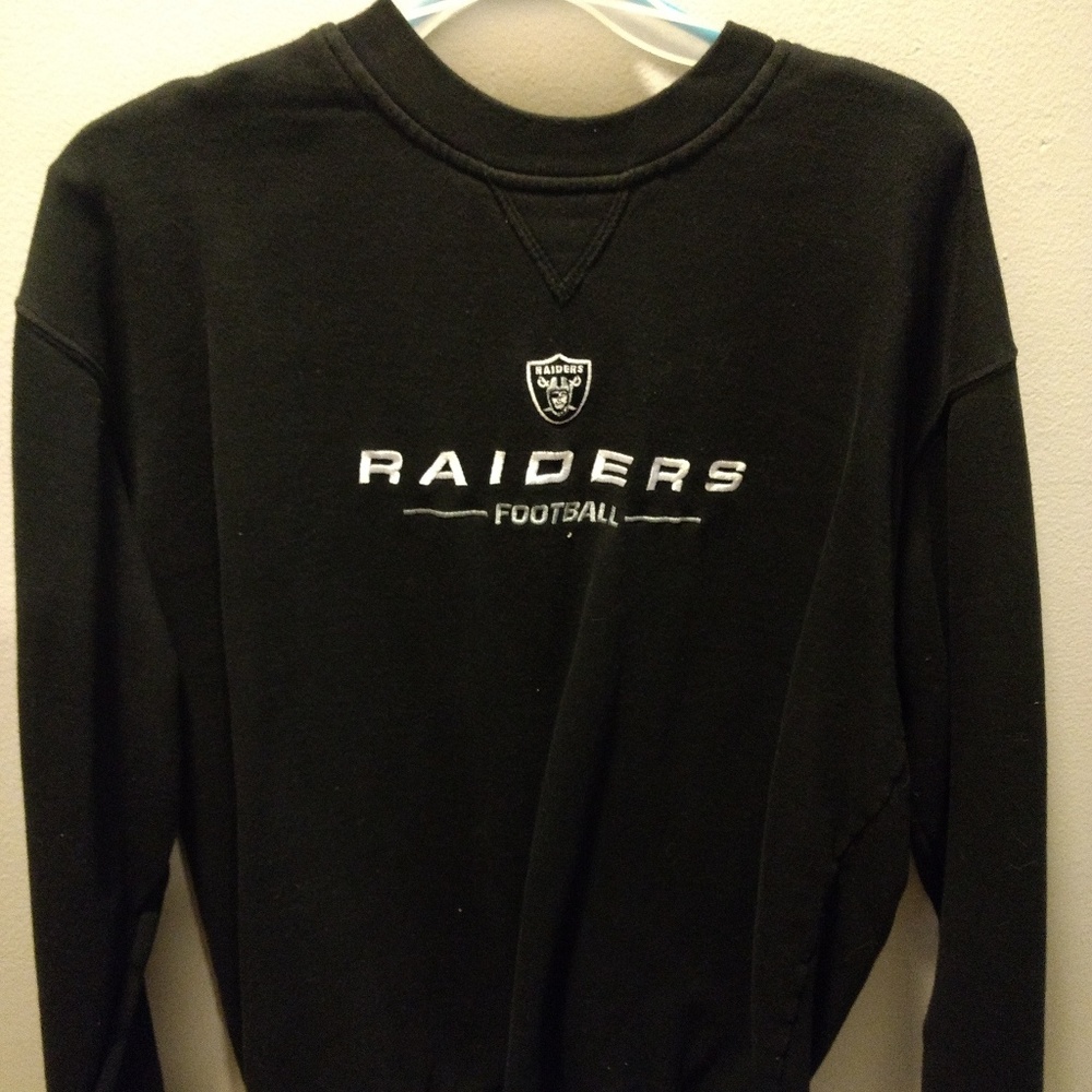 Mens Oakland/Vegas Raiders crew neck sweatshirt